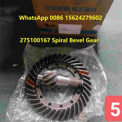 275100167 স্পাইরাল বেভেল ক্রাউন হুইল পিনিওন গিয়ার এক্সসিএমজি জেডএল 150 জিএন হুইল লোডার খুচরা যন্ত্রাংশ