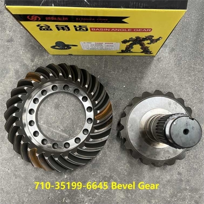 710-35199-6645 বেভেল গিয়ার HOWO ট্রাক পার্টস 27/18 পিনিয়ন এবং মুকুট চাকা স্পাইরাল বেভেল গিয়ার 27/18