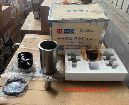 YC6108 পিস্টন ইউচাই ইঞ্জিন পার্টস সিলিন্ডার লাইনার পিস্টন রিং
